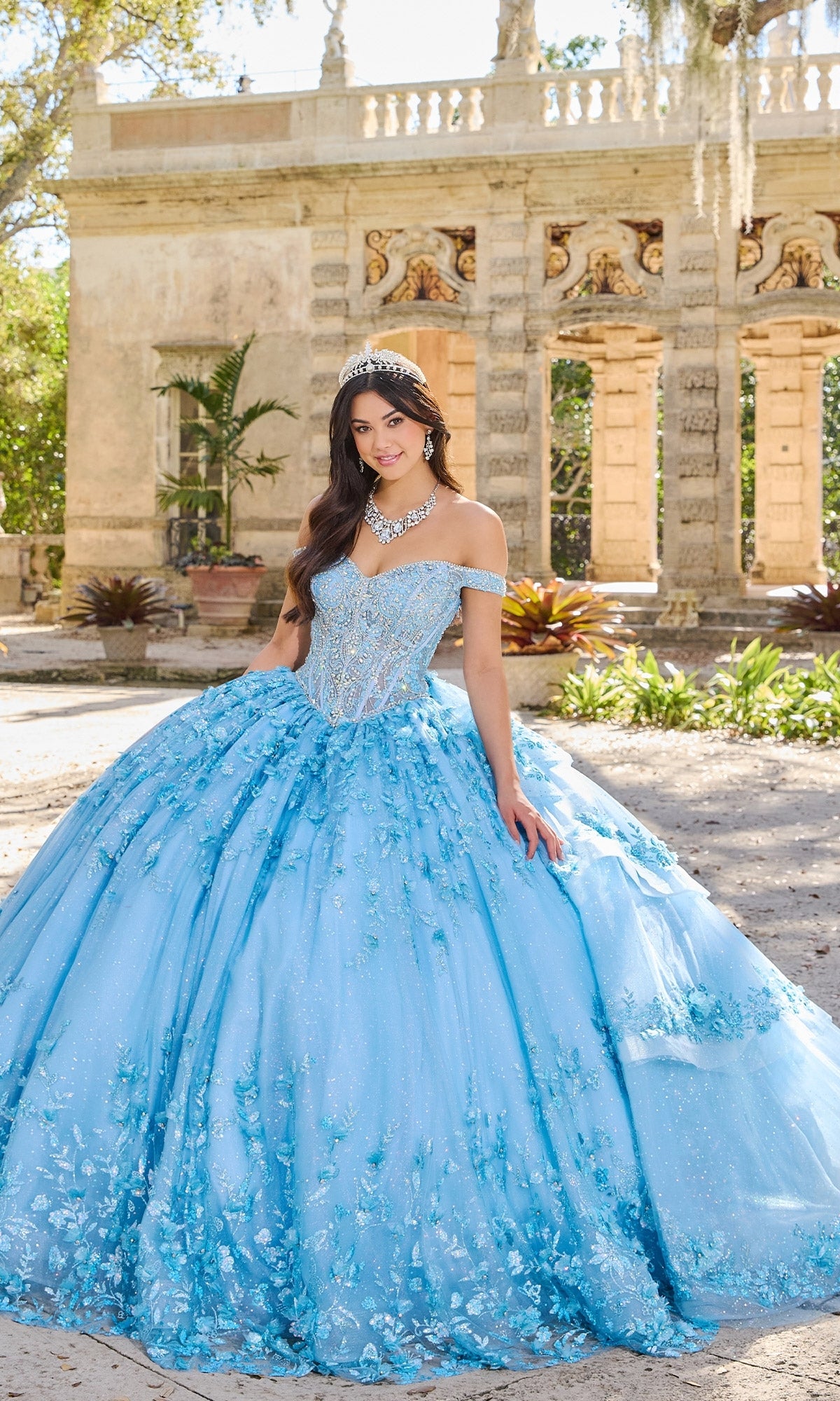 Royal Quinceanera Light Blue 15 Mexican Dresses Quinceanera Collection By  House Of Wu 26100