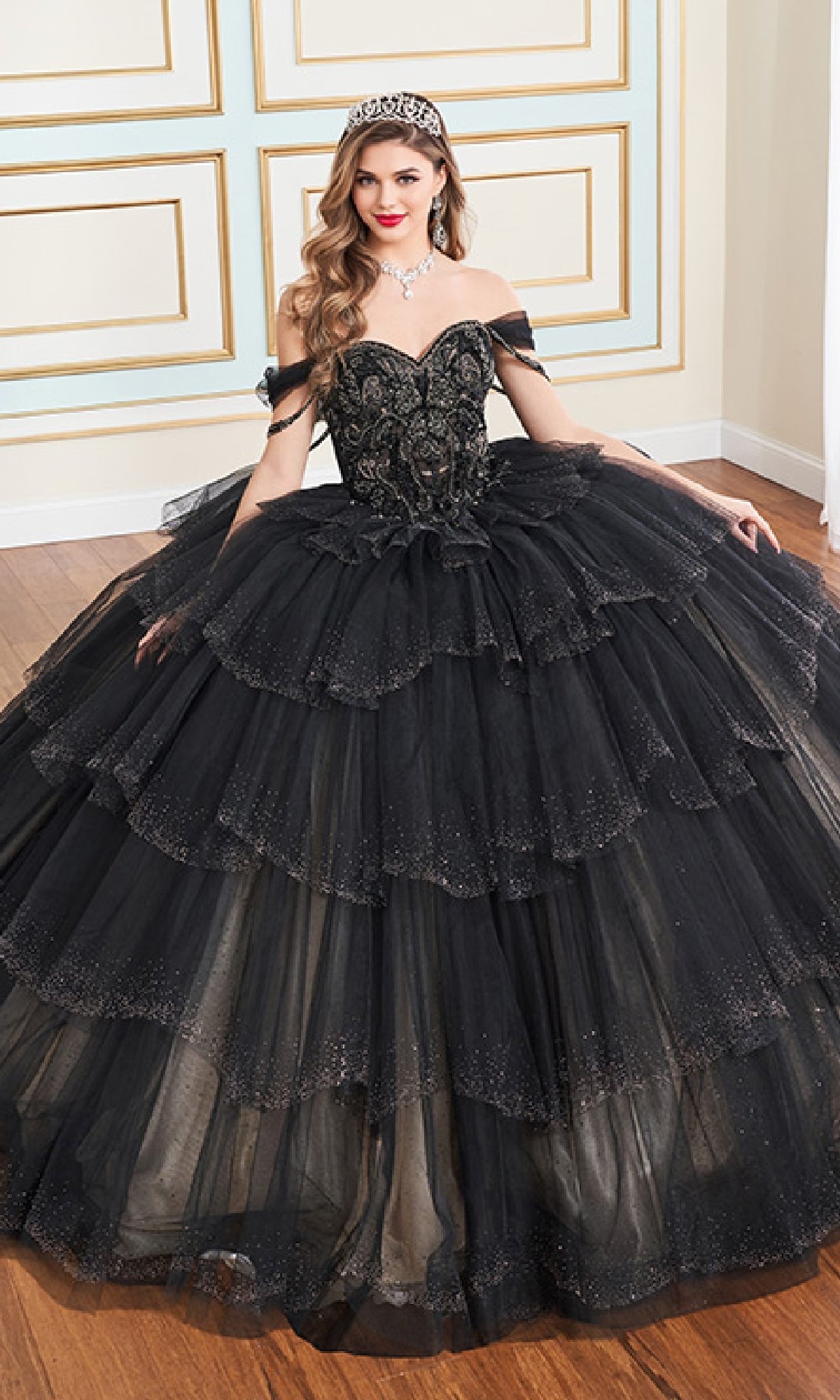 Princesa PR30160 Long Quinceanera Dress PromGirl Princesa PR30160 Long Quinceanera Dress PromGirl