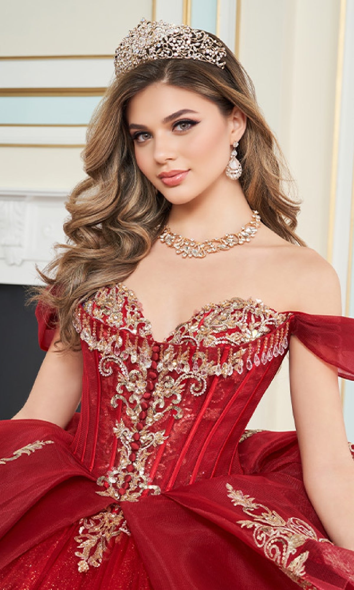 Princesa PR30171 Long Quinceanera Dress PromGirl Princesa PR30171 Long Quinceanera Dress PromGirl