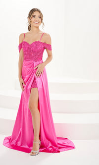 Lace Mini Prom Dress with Long Overskirt 14168
