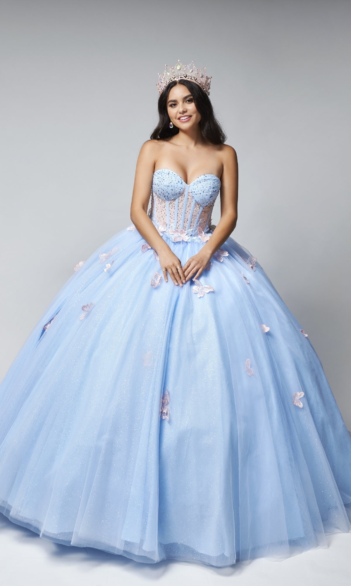 Long Quinceanera Dress: Nina Canacci Q103