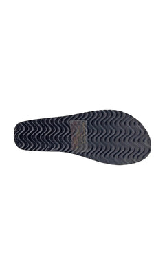 Black platform sole of Shelly Black Prom Shoes: Touch Ups 117 with a wavy tread pattern.