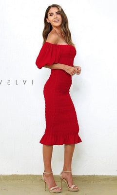 Skyla Knee-Length Wedding-Guest Dress