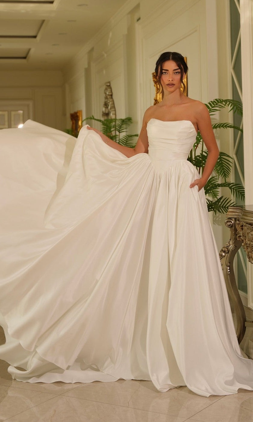 1999 wedding dresses Tina Holly TE810 Long Off-White Bridal Dress Off White / 0
