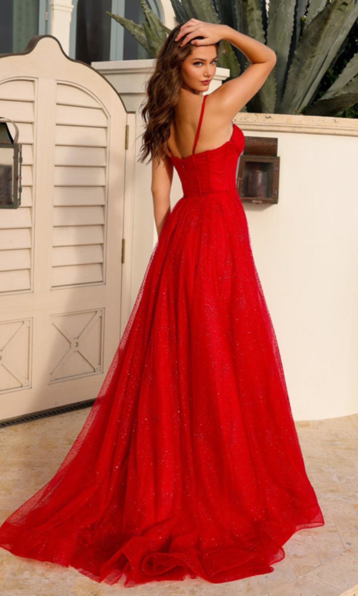 Amelia Couture Corset Glitter Prom Dress TM1022