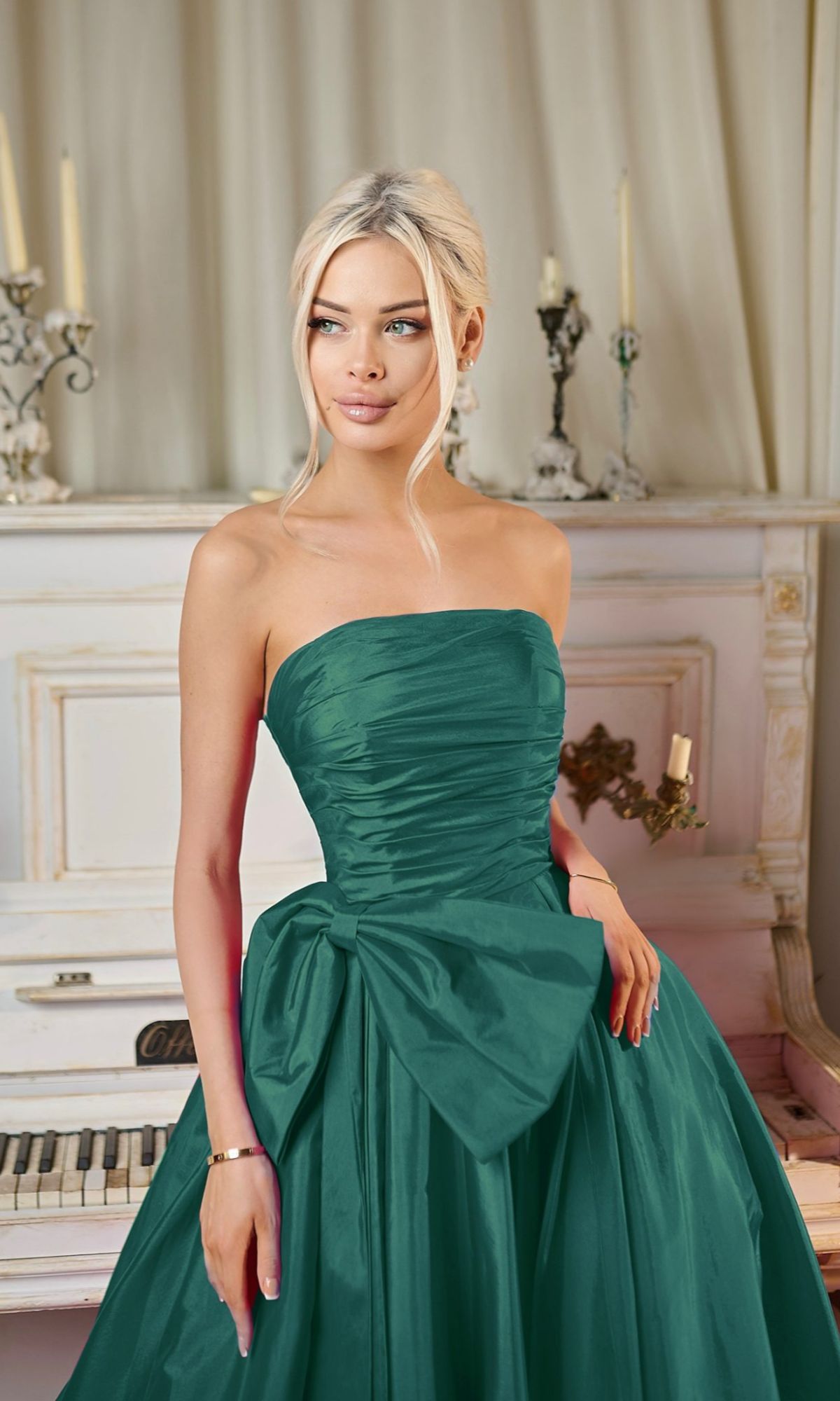 Tina Holly TW603 Long Formal Dress Emerald / 12 Tina Holly TW603 Long Formal Dress Emerald / 12