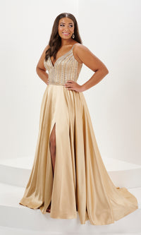 Long Plus-Size Prom Dress 16129 by Tiffany