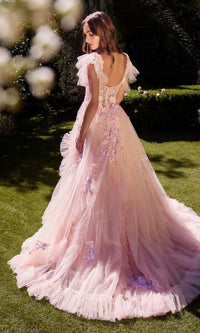 Off-the-Shoulder Blush Pink Ball Gown A1340