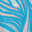 Blue/Iridescent White