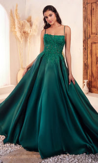 Emerald Green Long Prom Ball Gown C145