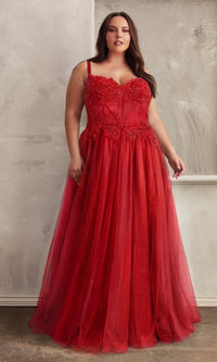 Plus-Size Long Prom Ball Gown C150C