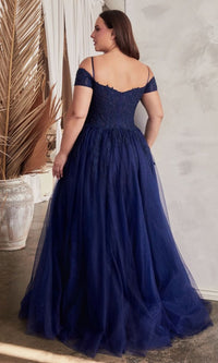 Plus-Size Off-the-Shoulder Long Prom Dress C154C