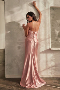 Long Strapless Evening Gown C157 by Ladivine