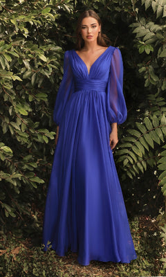 blue flowy dress with sleeves Light Blue Satin Prom Dresses Puffed Sleeve Formal Gown FD3247 – Viniodress