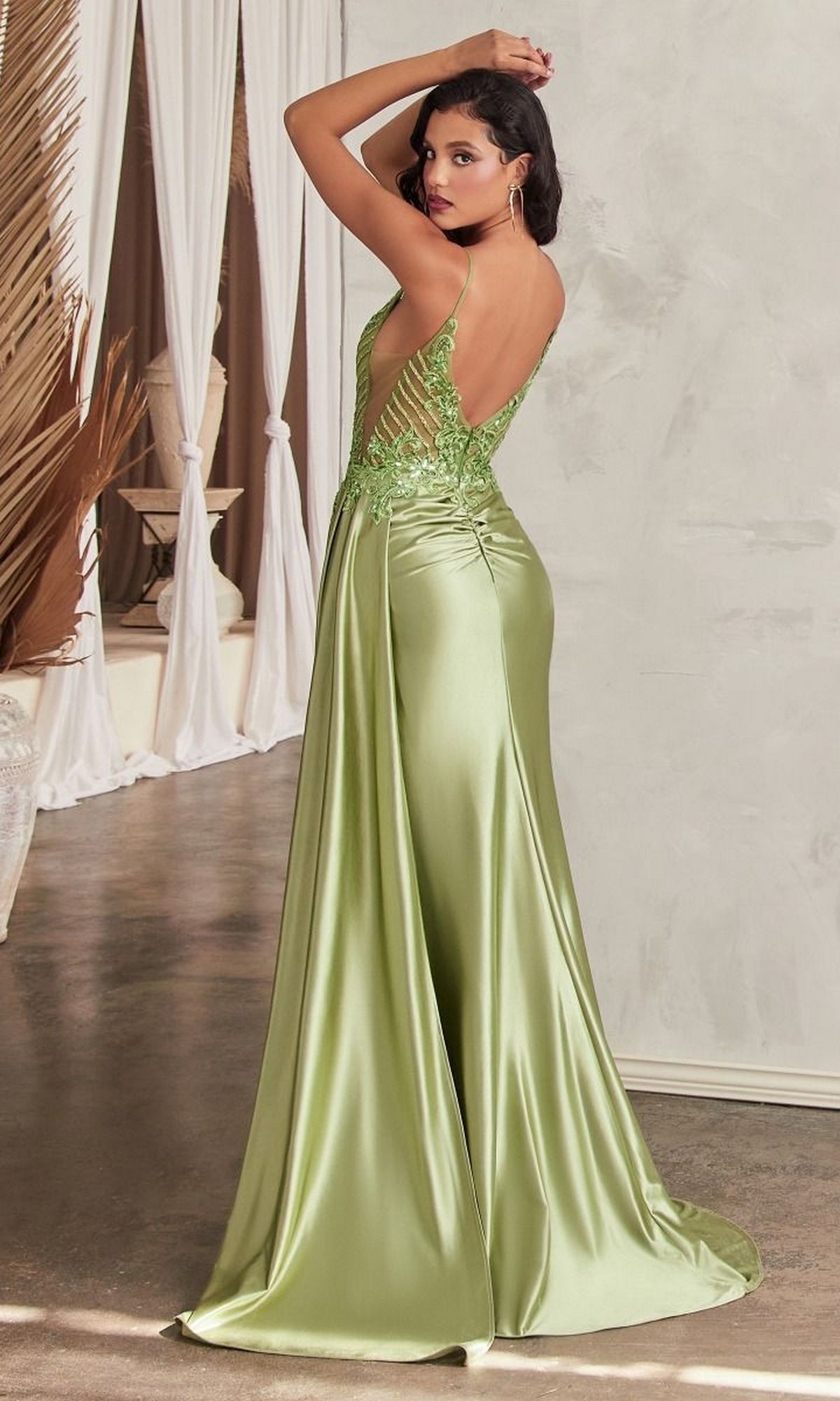 Long Pageant Gown CD809 by Ladivine