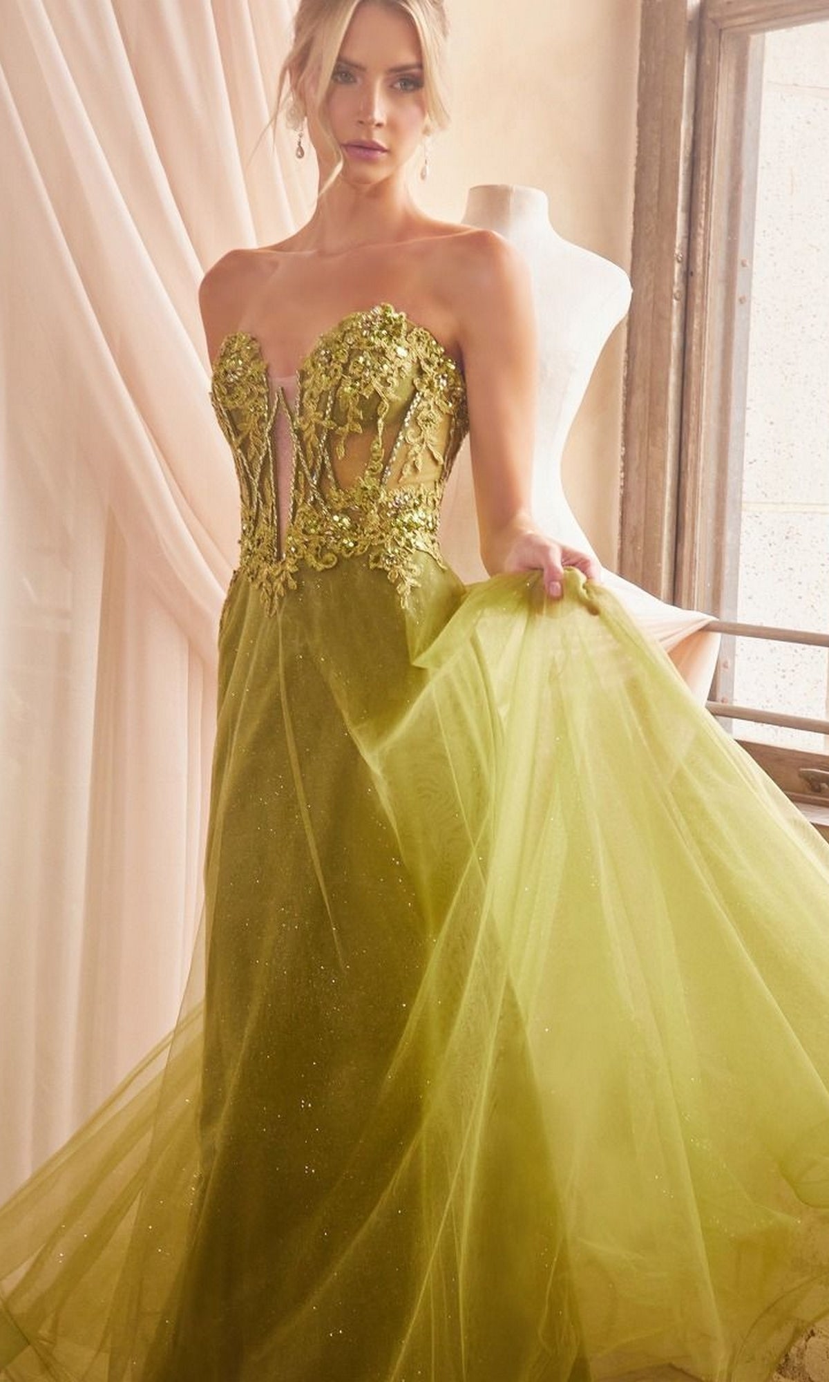 Long Prom Dress CD830 by Ladivine