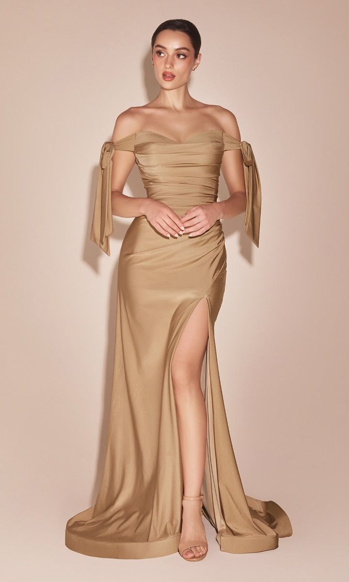 off shoulder ruched bow dress Long Off-Shoulder Jersey Prom with Bows Navy / 16 This a line Wedding Color:Feu 98% Cotton 2% Spandex Applique Strapless Tulle Mermaid