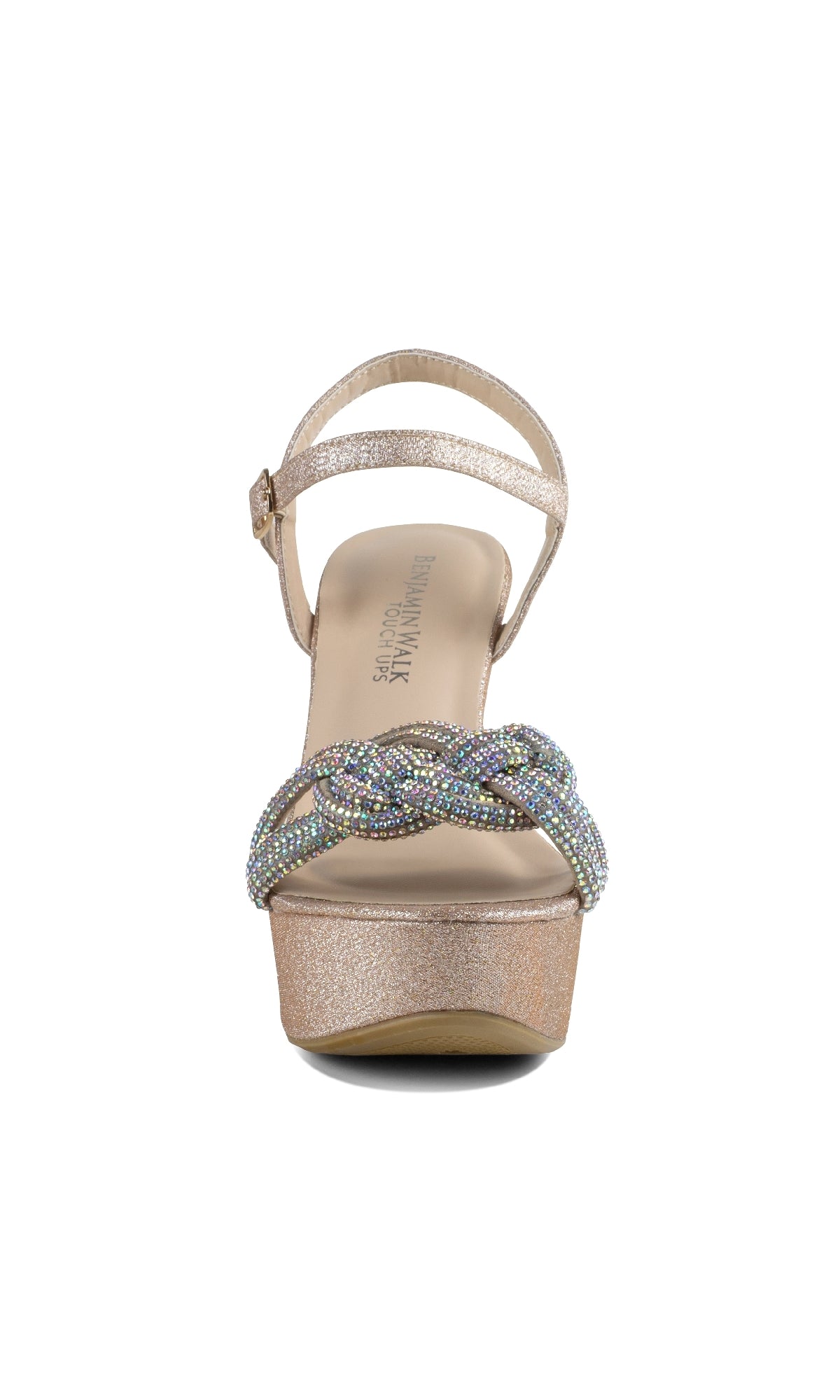 Touch Ups 4650: Gemini Champagne Wedge Prom Shoes – PromGirl