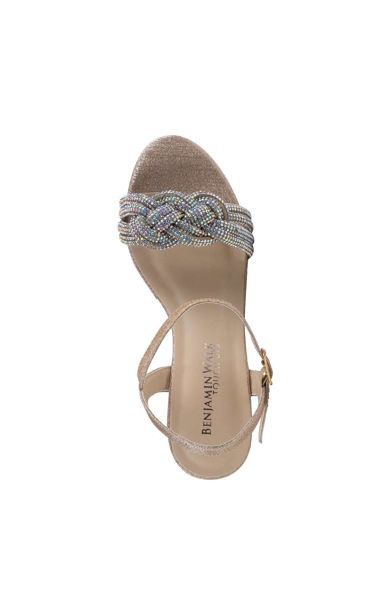 オーロララメパンプス Touch Ups 4650: Gemini Champagne Wedge Prom Shoes – PromGirl