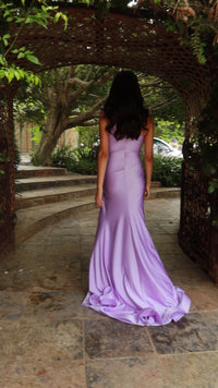 One-Shoulder Long Prom Dress with Keyhole 6828H