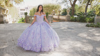 Princesa Quinceañera Dress PR12263 with 3-D Flowers