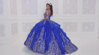 Princesa PR12274 Quinceañera Dress with Glitter