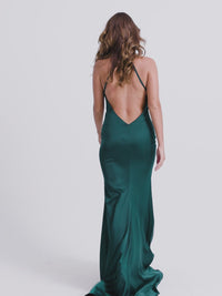 Faviana Cowl-Neck Long Backless Prom Dress 11069