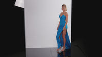 Empire-Waist Strapless Long Prom Dress JVN23261
