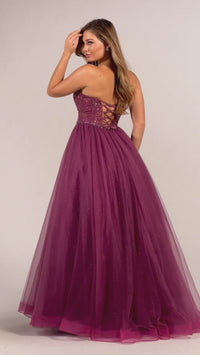 Colette Strapless Sweetheart Prom Ball Gown CL5193