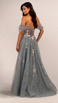 Colette Off-the-Shoulder Lace Prom Dress CL5169