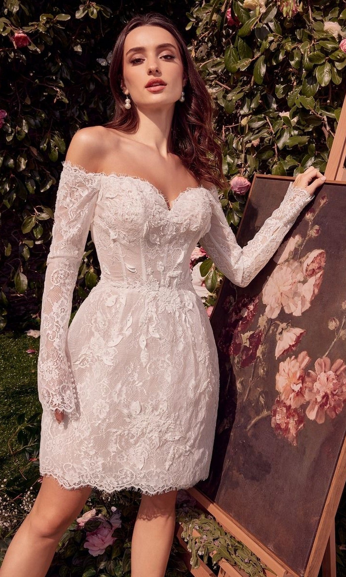 Andrea and Leo WL021 Short White Dress– PromGirl