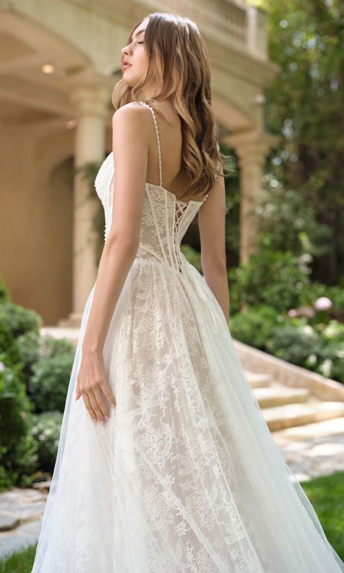 Andrea and Leo WL069 Long Prom Dress Off White/Nude / 8