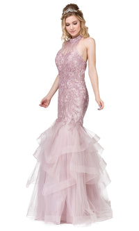 Layered Horsehair Mermaid Dress for Prom