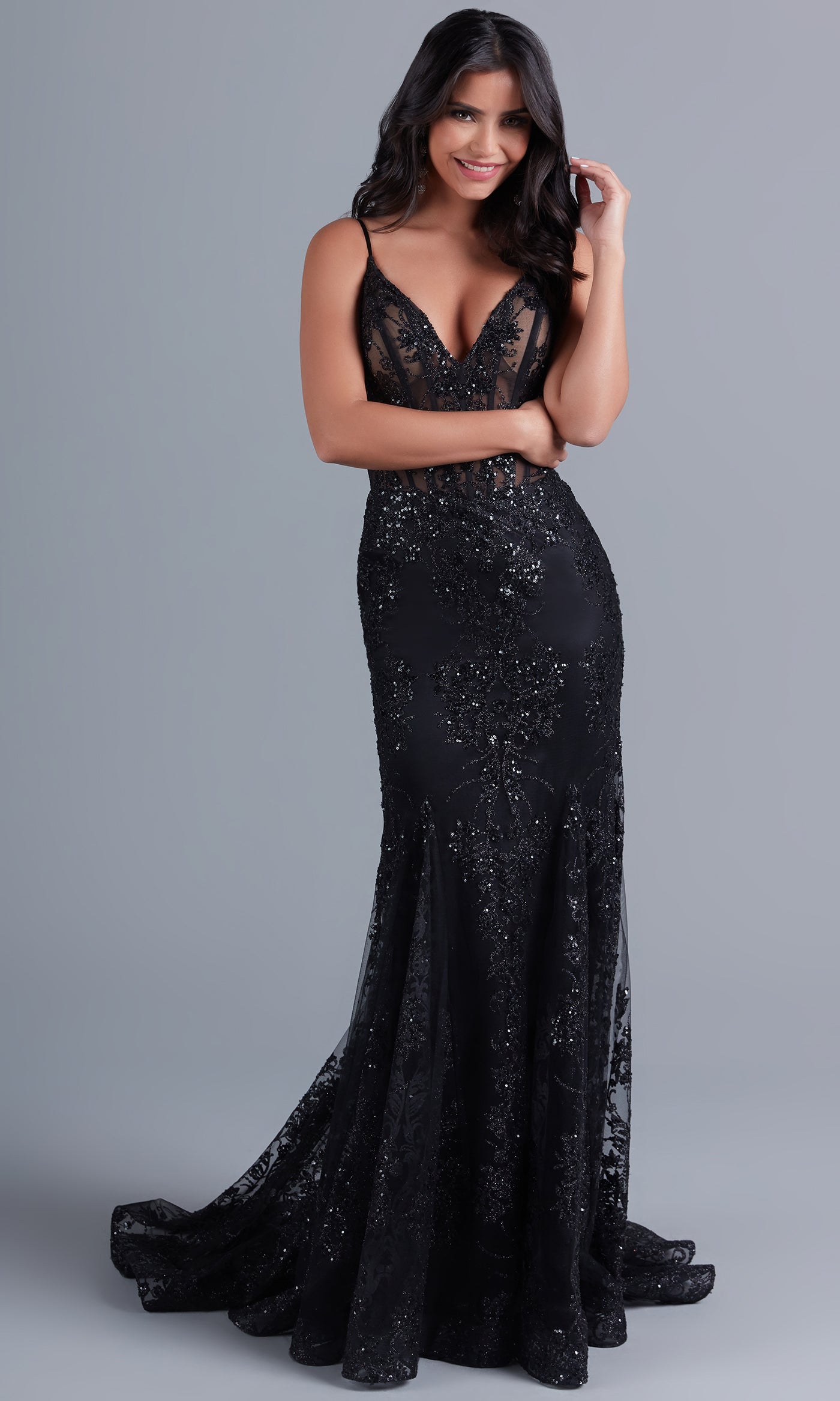 Black Elegant Evening Dress, Prom Gown Mermaid, Black Lace Dress, Corset  Dress, -  Canada