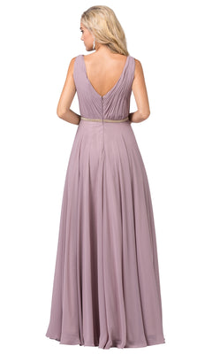 navy blue dress for baby girl Zapaka Women Ivory Tea-Length Engagement Dress with Pleats A Line Satin Sleeveless Wedding Dress, Ivory / US18W main image 1