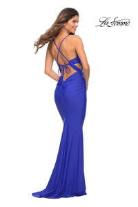 Open-Back La Femme Sexy Long Prom Dress