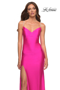 Bright Neon Long Prom Dress by La Femme