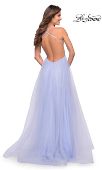 Pastel Tulle Fluffy Long Ball Gown by La Femme