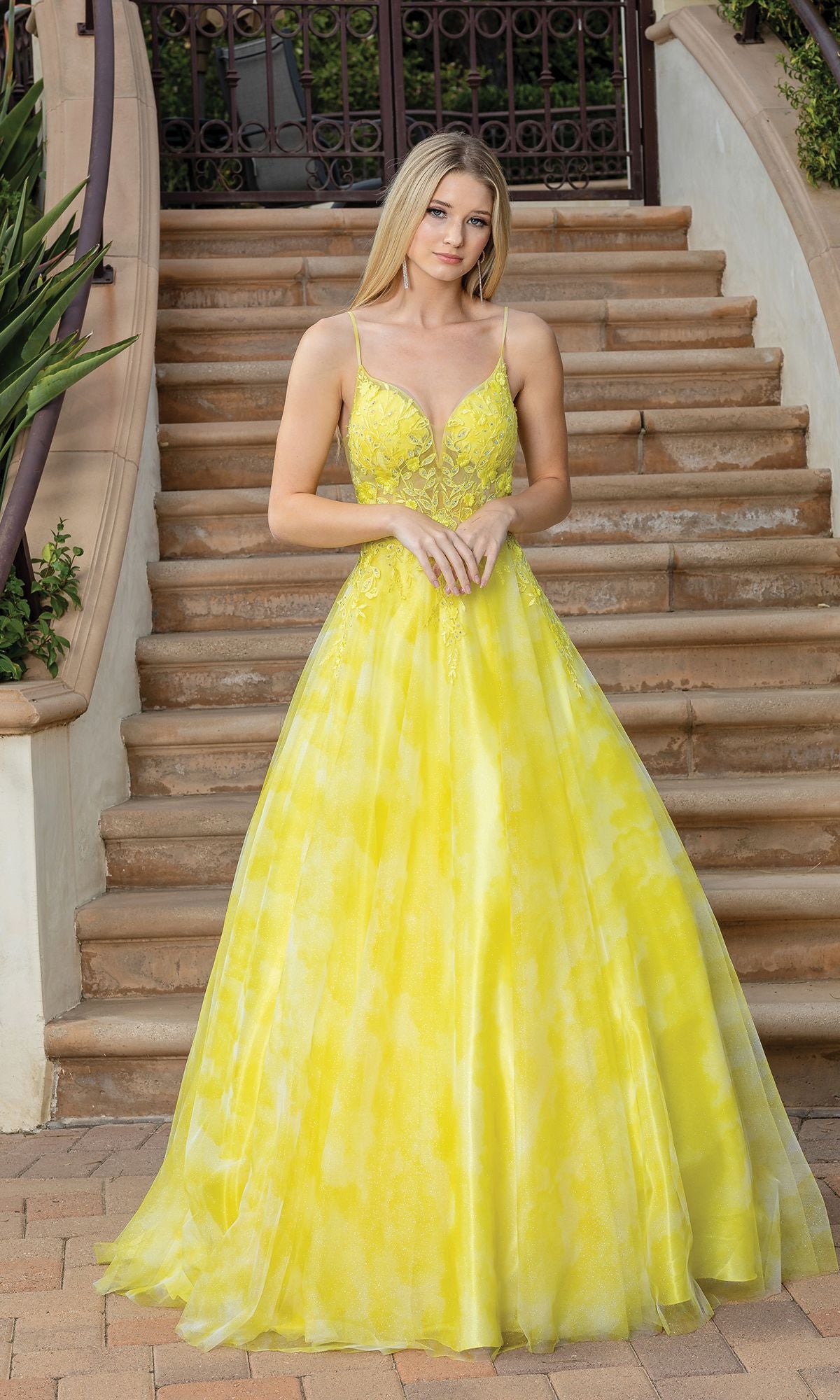 Tie Dye A-line Pleated Long Prom Dress · dreamdressy · Online Store Powered  by Storenvy