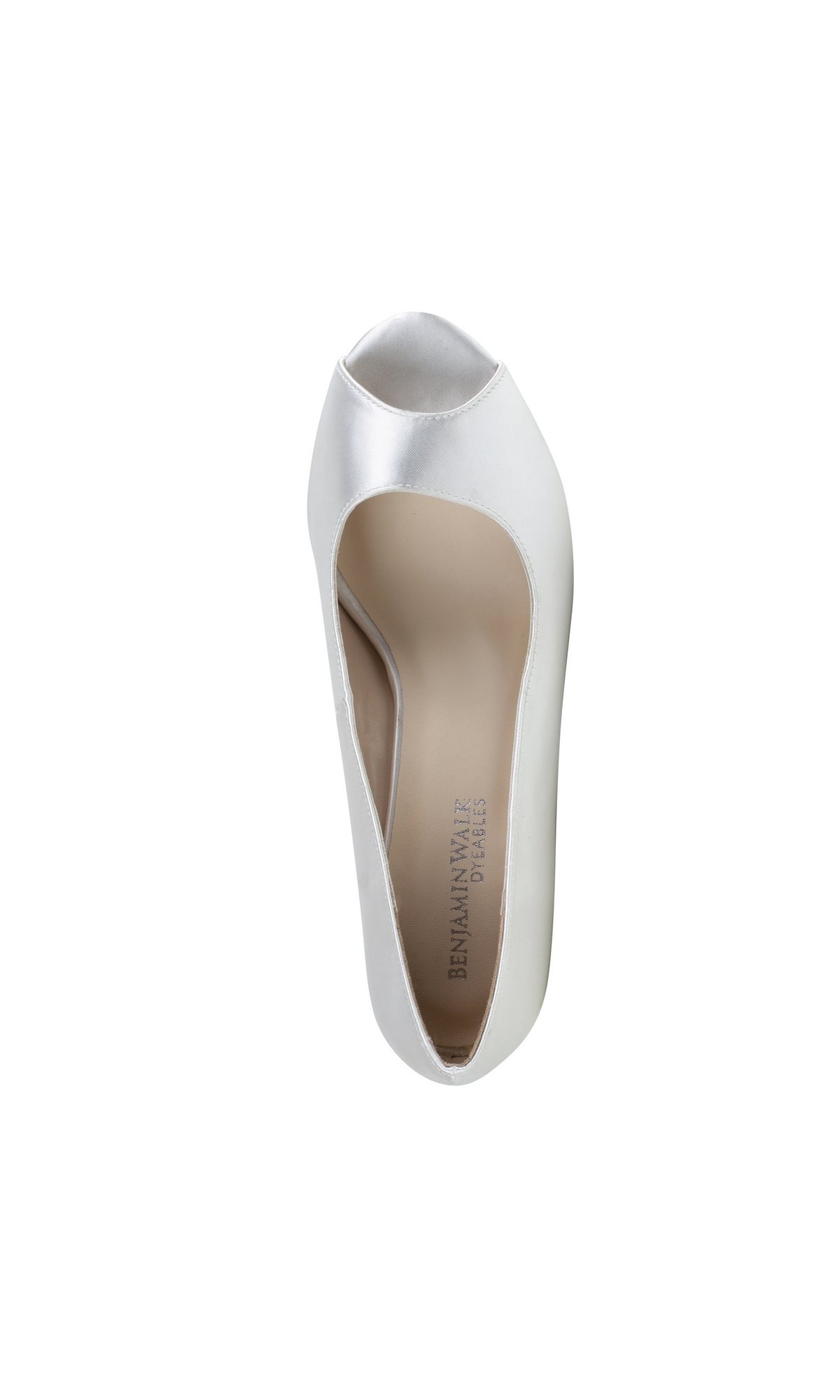 Nicole White Peep Toe 3in Prom Shoes 4588