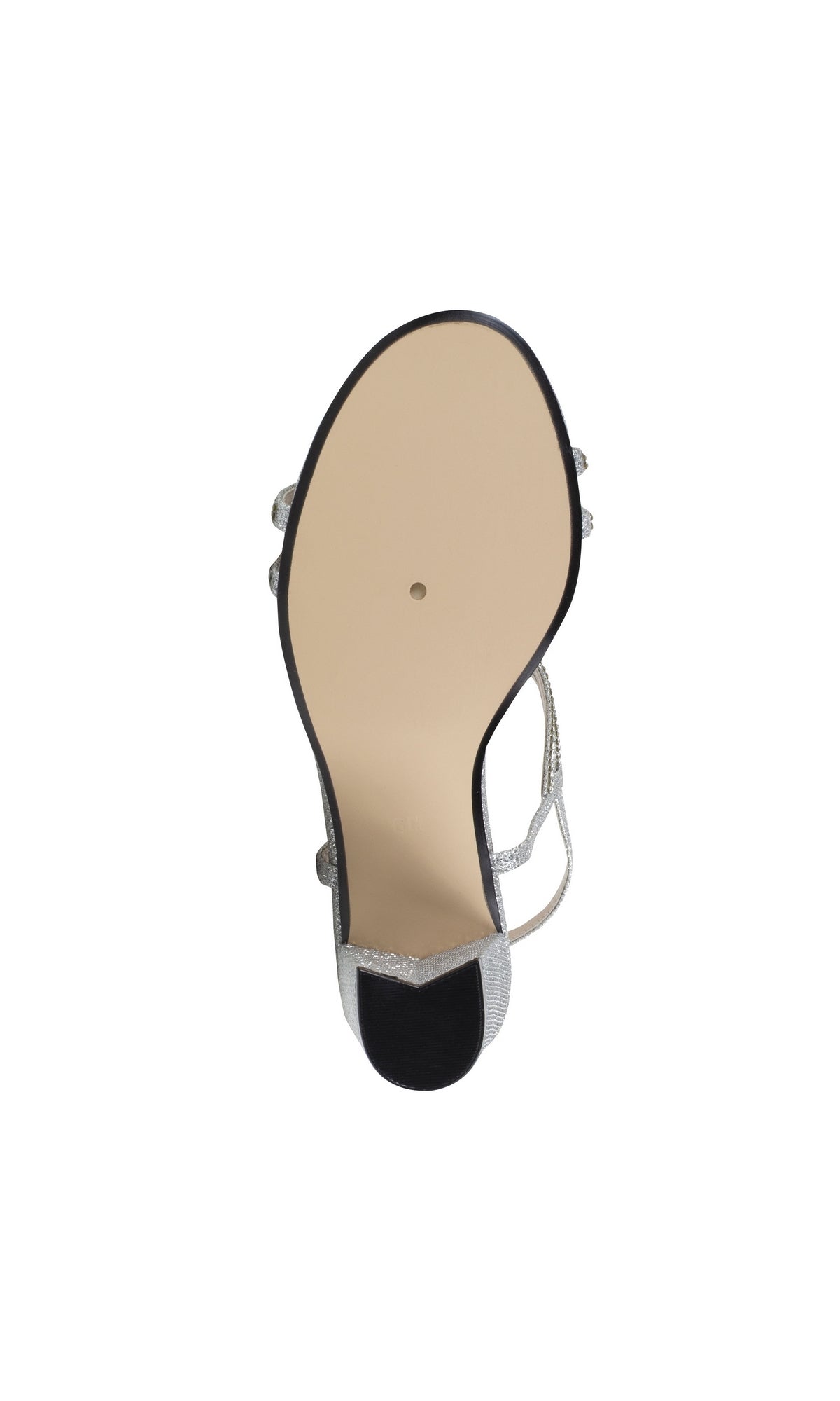Sam Silver Block Heel Prom Shoes 4597