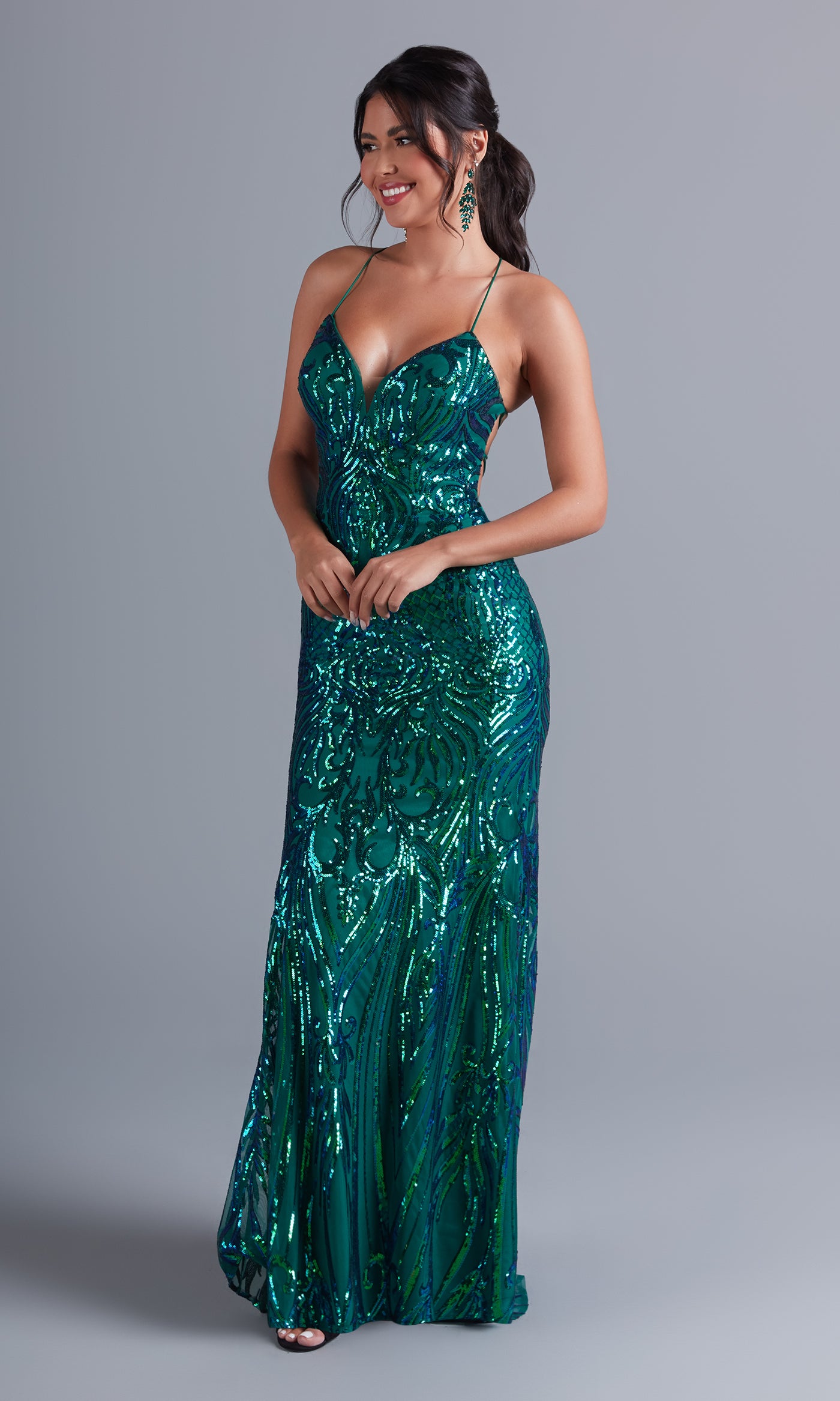 Long Emerald Green Prom Dress by PromGirl