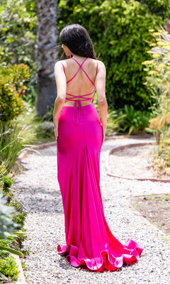 open lace back dress Alyce 62050 Prom Dress - Vintage-Rose main image 1