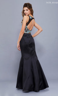 Long Two Piece Mermaid Prom Dress 8287