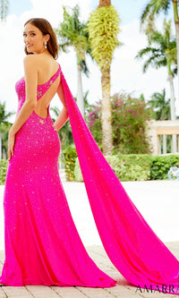 One Shoulder Star Prom Dress by Amarra 87166