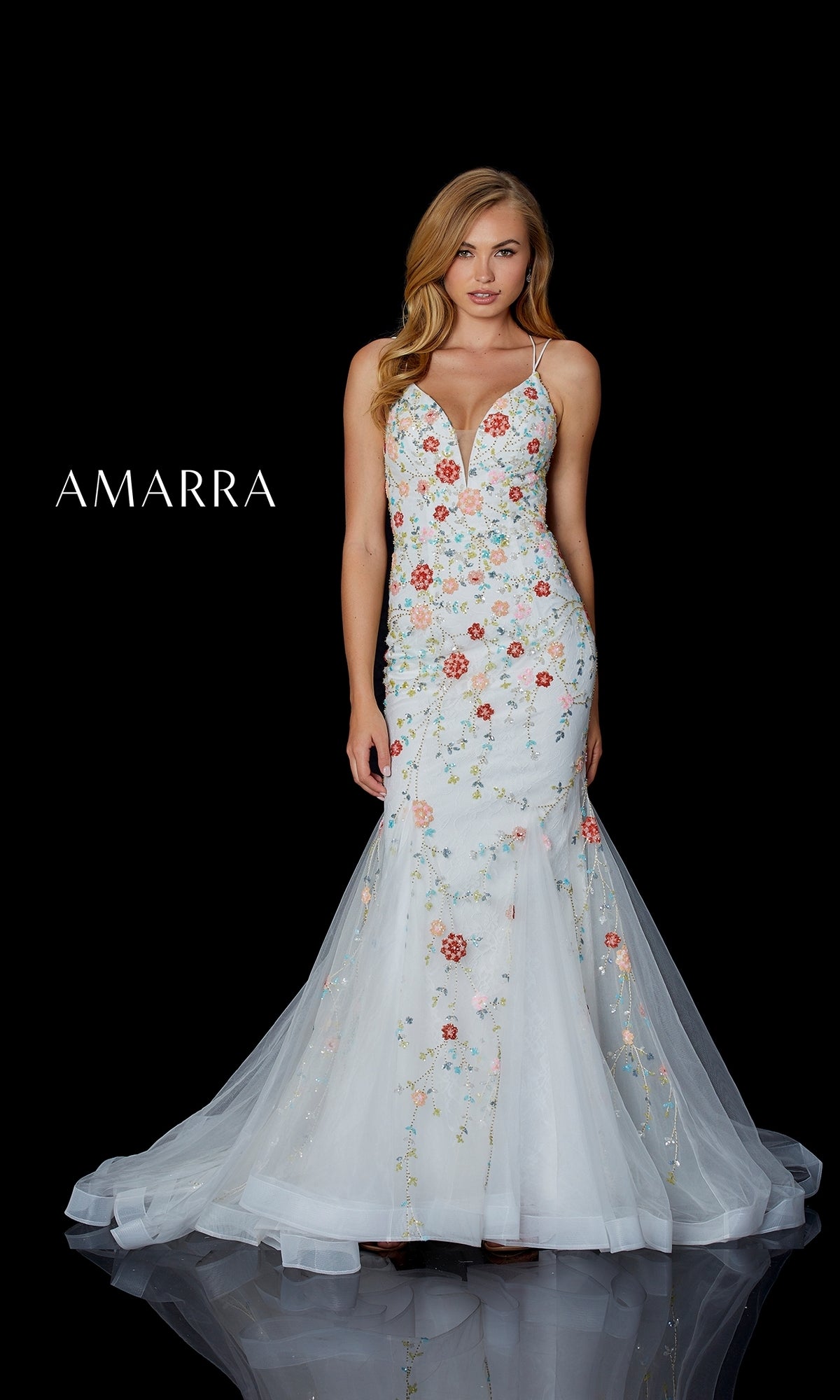 Beaded Mermaid Dress By Amarra 87238
