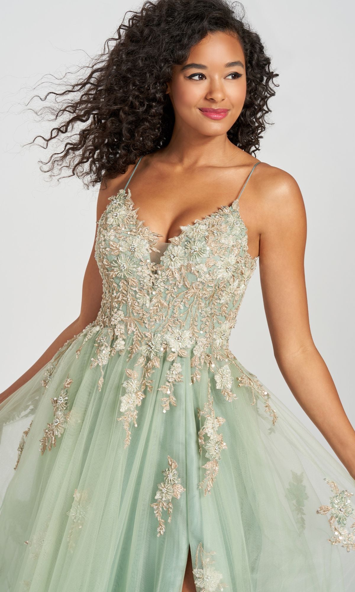 Ivy Green A-Line Prom Ball Gown CL12207 Ivy / 00 Ivy Green A-Line Prom Ball Gown CL12207 Ivy / 00