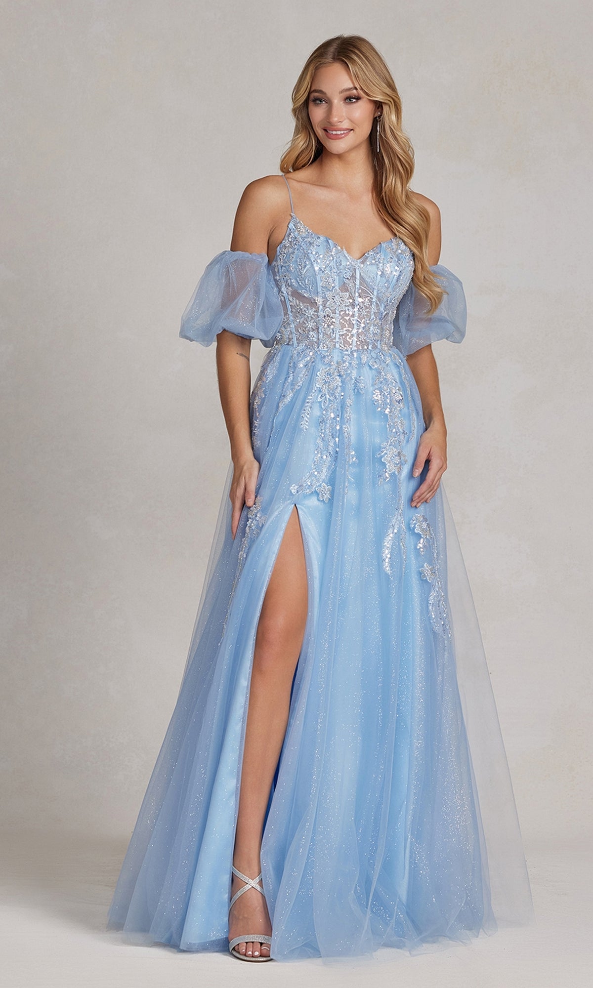 Prom Numbers Blue Blue Prom Dresses With Sleeves