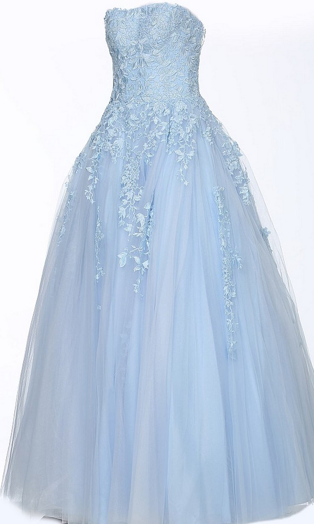 JVN by Jovani Strapless Prom Ball Gown 1831