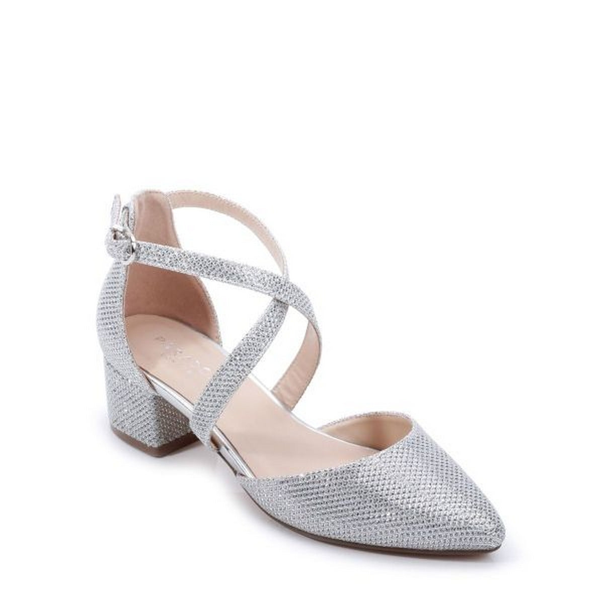 Silver closed toe shoes hotsell